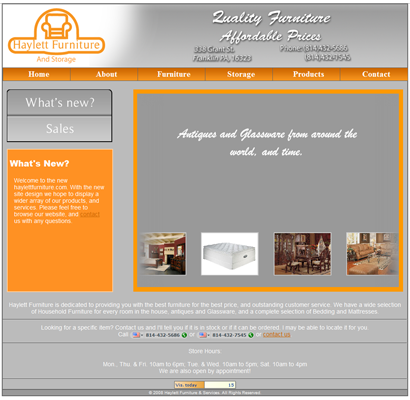 Haylett Furniture site